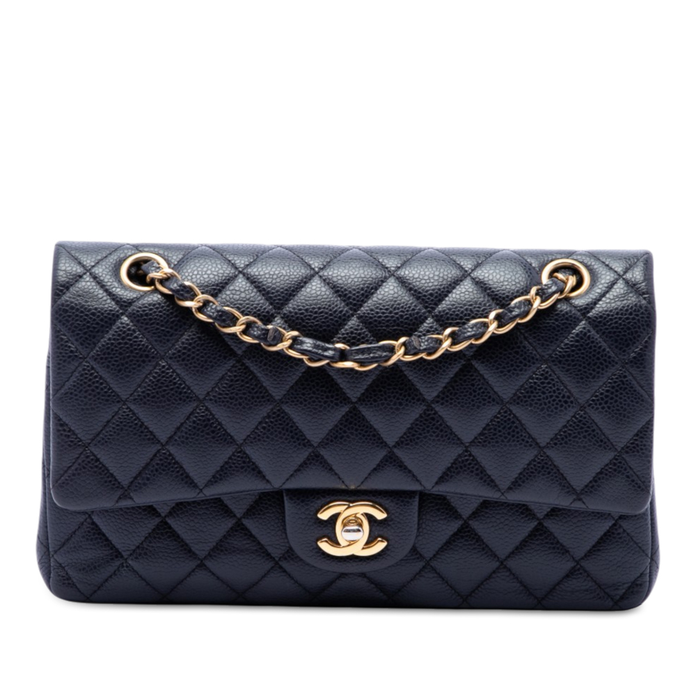 Pre-Loved Chanel Medium Classic Caviar Double Flap